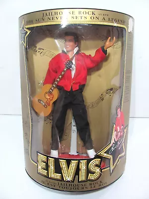 Vintage Elvis Presley 12  Doll Jailhouse Rock 45 RPM Hasbro 1993 - NIB • $75