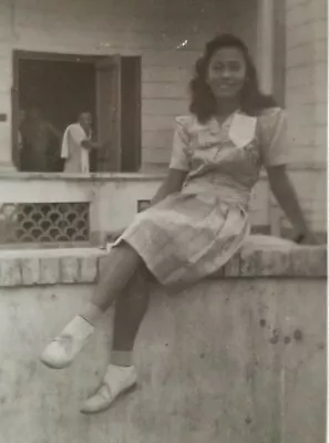 WW2 U.S. Soldier's PHOTO Of Civilian Woman  Virginia  In Manila ~ Military • $7.95