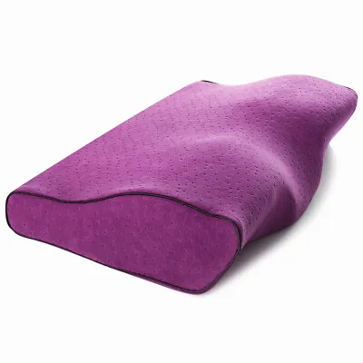 Orthopedic Memory Foam Pillow Contour Neck Support Sleeping Bed Pillow Purple • $16.59