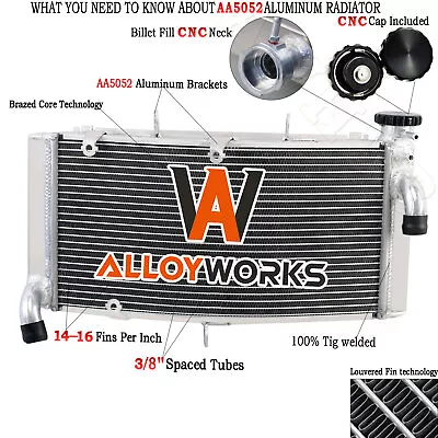 Aluminum Cooling Motorcycle Radiator For 1996-1997 Honda CBR900 CBR900RR CBR 900 • $84.95