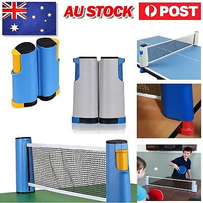 Table Tennis Net Best Rack Retractable Adjustable Instat Table Tennis Net Kit AU • $20.99