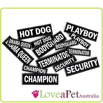 Small Side Patch Labels For EzyDog Convert Harness - Personalise And Accessorise • $7.95