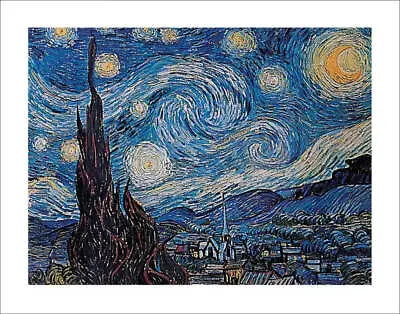 Starry Night By Van Gogh Art Print Poster (28x22) • $13.49
