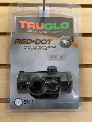 New Truglo Red Dot Sight 30mm Scope 5 MOA TG8030P • $42.50