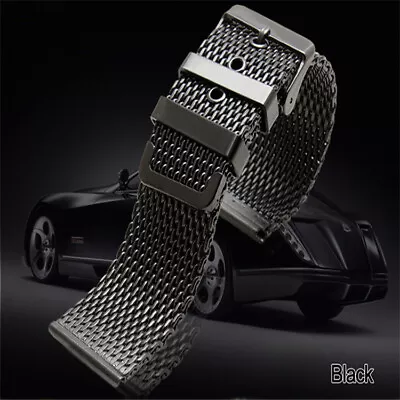 Milanese Stainless Steel Watch Strap Men's Quality Mesh Metal Band 18 20 22 24mm • $19.88