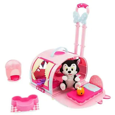 Disney Minnie Mouse Pet Carrier Playset With Cuddly Soft Toy 9 Piece Kids Set • £20