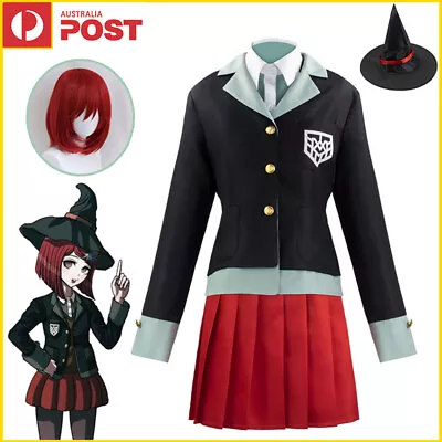 Danganronpa V3 Killing Harmony Yumeno Himiko Uniform Dress Hat Cosplay Costume • $25.99