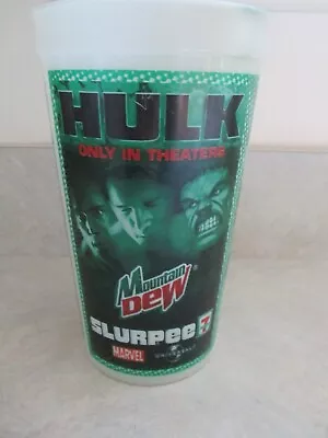 Vintage The Hulk Movie Mountain Dew 7 Eleven Slurpee Cup 44 Oz 2003 #1 • $5.99