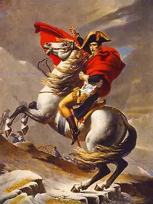 Napoleon Bonaparte Emperor France Alps Horse New Art Print Poster Cc3702 • £11.99