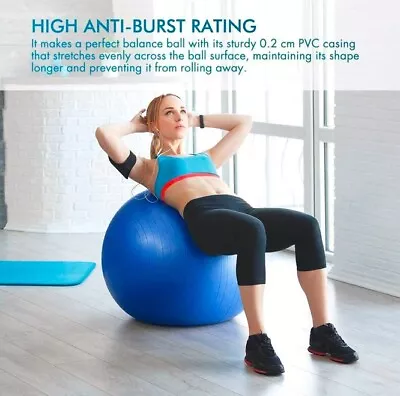 $17.99 • Buy 85CM Sport Yoga Balance Balls Gym Fitball Exercise Workout Fitness Pilate Ball