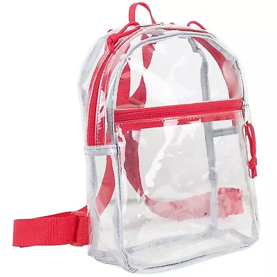 WClear MINI Backpack Collegiate See Through Transparent Bag Stadium Approved NEW • $22.65