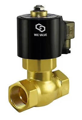 1/2  Inch Brass High Pressure Steam Electric Solenoid Process Valve NC 12V DC  • $109.99