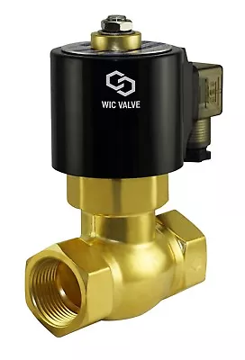 1/2  Inch Brass High Pressure Steam Electric Solenoid Process Valve NC 24V DC   • $109.99