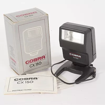 Cobra Cx150 Universal Flash Gun Sync Cable Manual & Original Box - Tested #f39 • £10