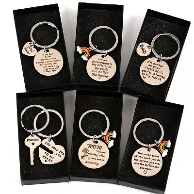 Thank You Gift Personalised Keyring Keychain For Colleague Teacher Mom Dad • $11.18