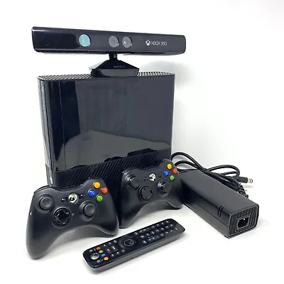 Xbox 360 E 1538 Console 4GB HDD Bundle ControllersKinect Remote HDMI - TESTED • $149.99