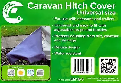 Universal Caravan Trailer Towing Hitch Cover - EM16-6 • £5.95