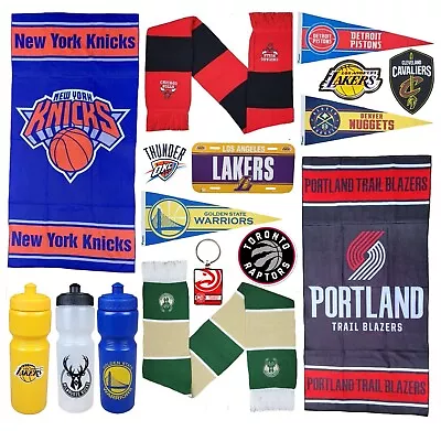 NBA Basketball Keyring Badge Scarf Towel Bottle Pennant Badge Team Gift Jersey • £13.45