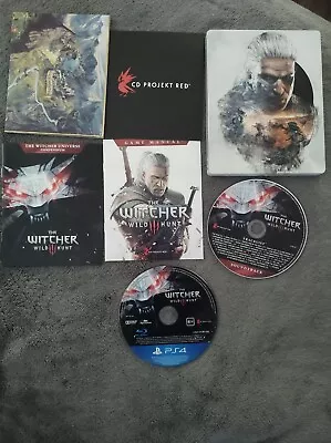 The Witcher 3 Wild Hunt Collectors Edition Steelbook Steel Case PS4 • $55