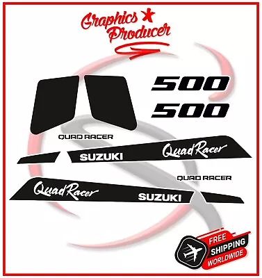 SUZUKI LT500 QUADRACER QUADZILLA Graphics Kit Sticker 87-90 Model White Fenders • $125