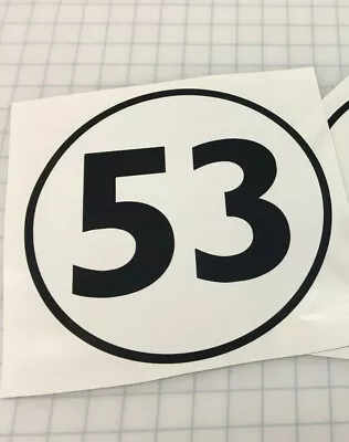 $10 • Buy Herbie The Love Bug 53 VW Beetle 10 Inch Decal Sticker 