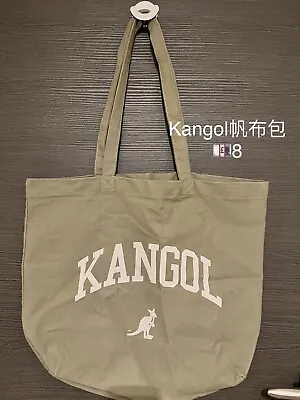 Kangol Soft Green Canvas Bag Handbag • £12