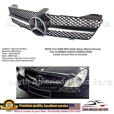 CLS550 CLS63 Black Glossy Grille Facelift AMG Bumper Star 2009 2010 2011 CLS500 • $159