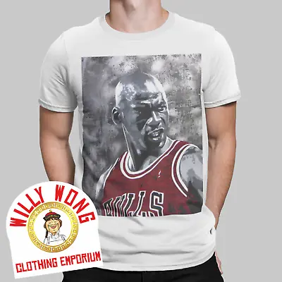 Michael Jordan T Shirt Street Fashion USA Movie Bulls TV Winner Basketball Icon • £6.99