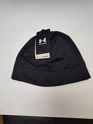 Under Armour Men UA Coldgear Infrared Storm Fleece Beanie Embroided Gray OSFM • $22