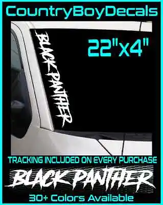 BLACK PANTHER 22  Vinyl Decal Sticker JDM Car Diesel Truck Turbo Boost Lifted GT • $11.99