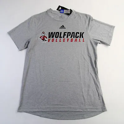 $10.50 • Buy NC State Wolfpack Adidas Climalite Short Sleeve Shirt Men's Gray New