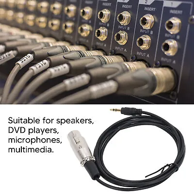 1.5m 3.5mm TRS Male To XLR Female Adapter Cable Stereo Audio Interconnect Ca GDS • £9.18