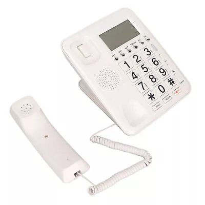 Corded Telephone Caller ID Full Hands Free Fixed Landline With Blue Scree DTS UK • £31.89