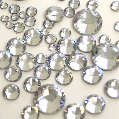 £4.99 • Buy 1000 Clear Crystal Silver Flat Back Acrylic Rhinestones Diamante Beads 3 4 5&6mm