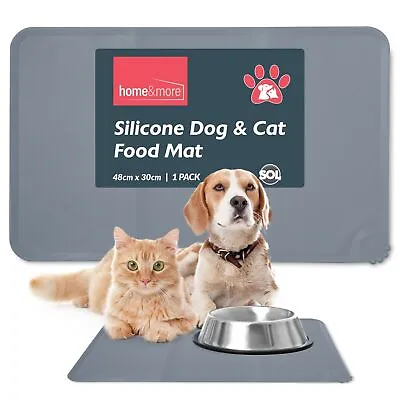 £4.99 • Buy Dog Cat Food Mat Non Slip Silicone Waterproof Placemat | Pet Puppy Feeding Bowl