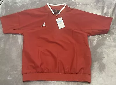 Air Jordan Team Lightweight SS Coaches Jacket Mens Size M Crimson CV5858-613 • $47