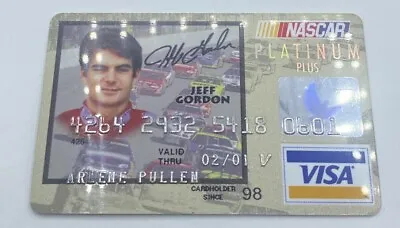 NASCAR Logo Platinum Plus Visa Jeff Gordon Style EXPIRED VOID • $99.95