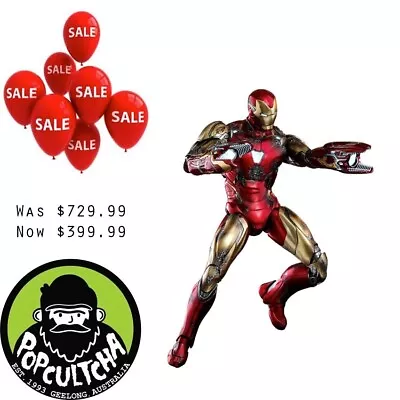 Avengers 4 - Iron Man (85) Battle Damaged 1/6th Scale Die-Cast Hot Toys Figure • $399.99