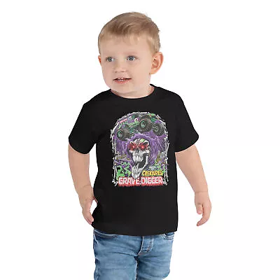 Grave Digger Monster Jam Toddler Short Sleeve Tee • $21.50