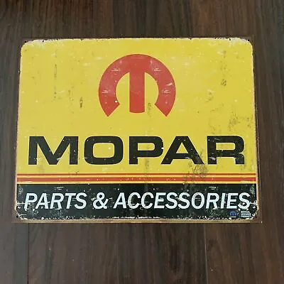 Mopar  Parts And Accessories Logo '64 - '71 Tin Sign 16  W X 12.5  H 2006 • $9.71