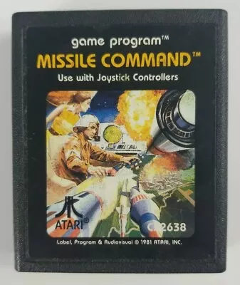 Missle Command Atari 2600 Video Game Cartridge 1981 Atari  • $5.99