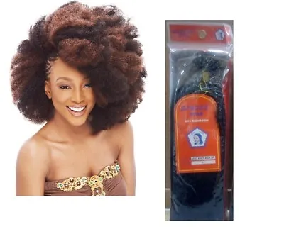 Elysee Star - Afro Kinky Bulk Synthetic Braiding Hair - Various Colors & Lengths • £9.95