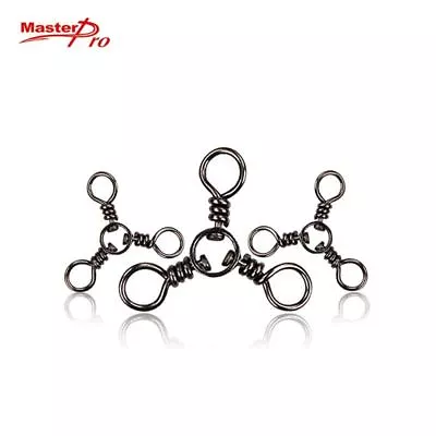 60 Pcs CrossLine 3 Way Fishing Swivel Fishing Tackle Special Offer • $9.67