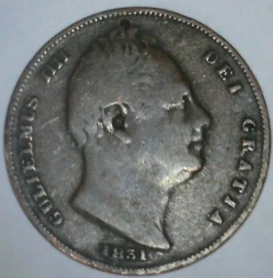 1831 GREAT BRITAIN FARTHING 1/4 D Coin United Kingdom King William IIII HP91 • $14.95