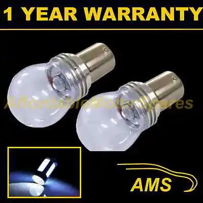 2X 382 1156 BA15s 207 P21W XENON WHITE 3 CREE LED REVERSE LIGHT BULBS RL203301 • $19.67