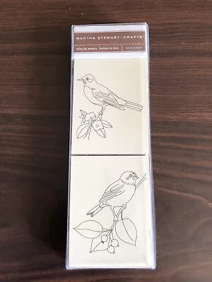 Martha Stewart Crafts Rubber Wood Mount Bird Stamps NIB • $11