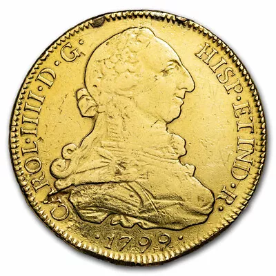 1791-1808 Chile Gold 8 Escudos Charles IV Cull • $2233.56