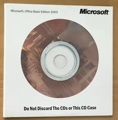 Dell Microsoft Office Basic Edition 2003 CD With Product Key - Excellent • $20