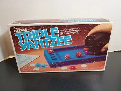 Vintage 1978 Deluxe Triple Yahtzee Dice Game  • $9.95