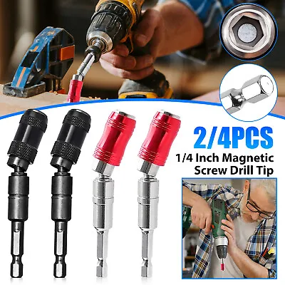 1/4  Hex Pivoting Shank Quick Release Magnetic Screwdriver Extension Drill Bit • $9.98